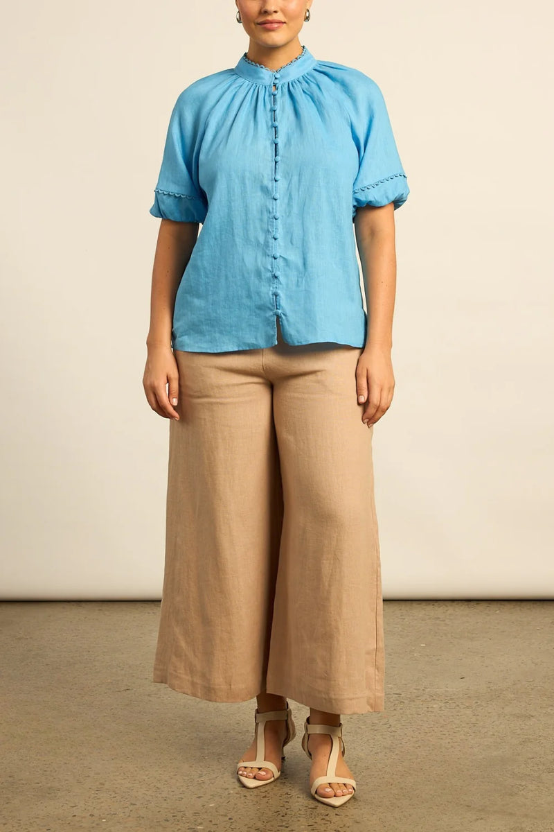 Zoe Kratzmann - Drift Top - Bay Blue