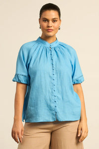 Zoe Kratzmann - Drift Top - Bay Blue