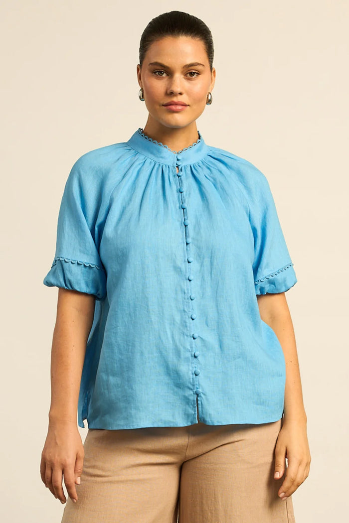 Zoe Kratzmann - Drift Top - Bay Blue