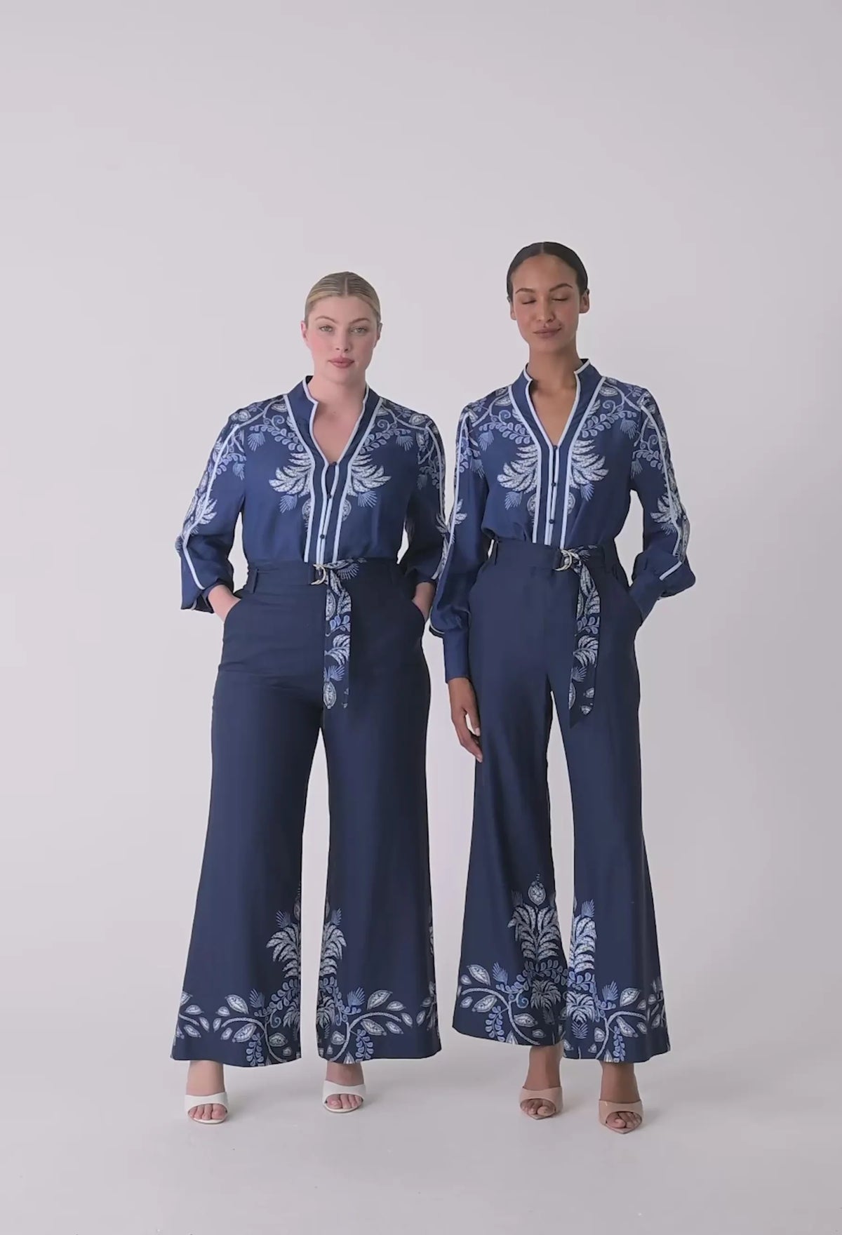 Once Was - Asher Viscose Faille Shirt Moonlit Batik