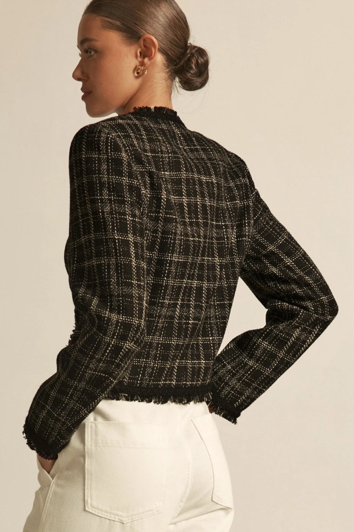 Zoe Kratzmann - Quill Jacket - Black Porcelain Check