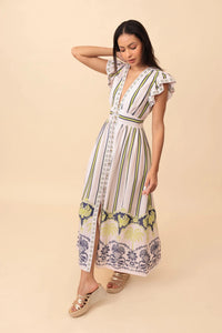 Emily Lovelock Madeline Print Dress - front