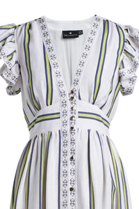 Emily Lovelock Madeline Print Dress - styled