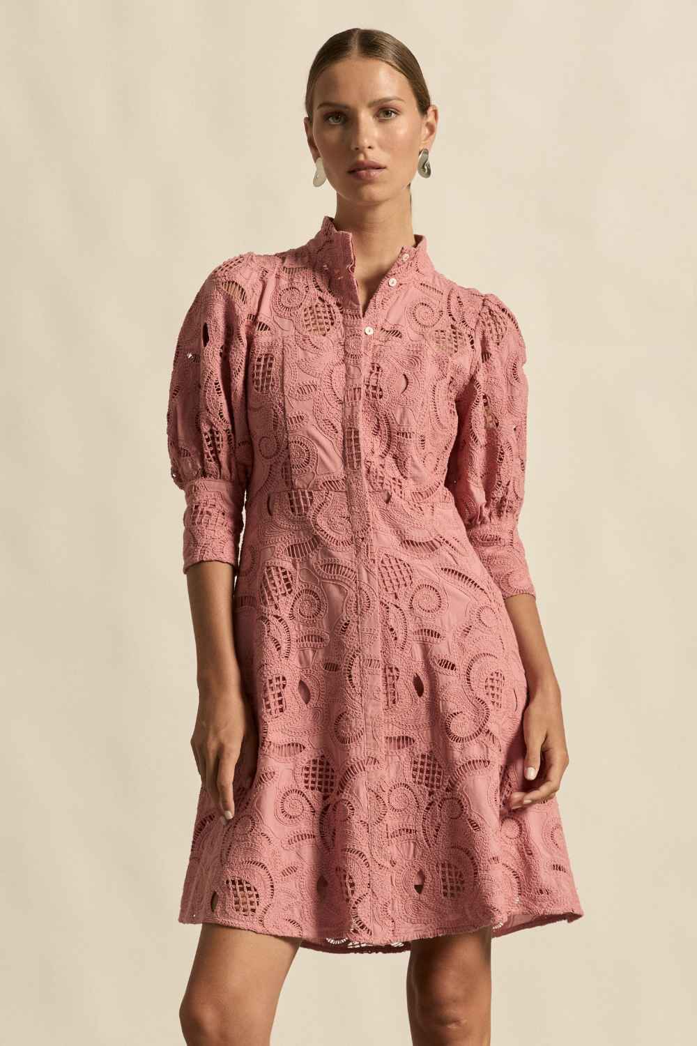 Zoe Kratzmann - Empirical Dress - Vintage Bloom Pink Lace
