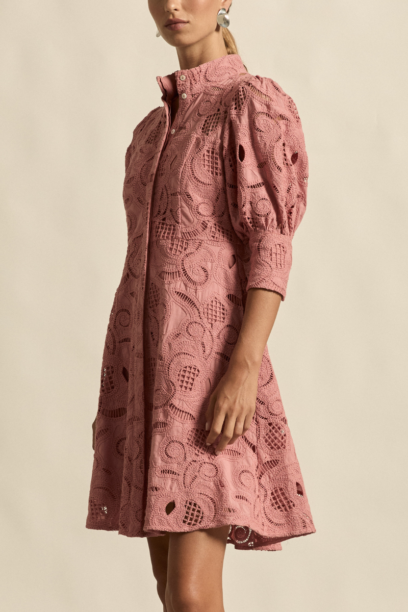 Zoe Kratzmann - Empirical Dress - Vintage Bloom Pink Lace