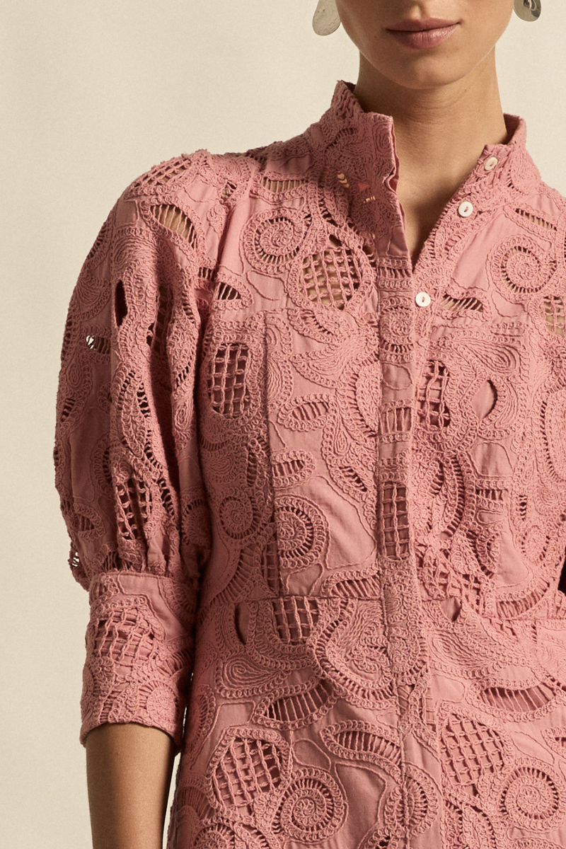 Zoe Kratzmann - Empirical Dress - Vintage Bloom Pink Lace