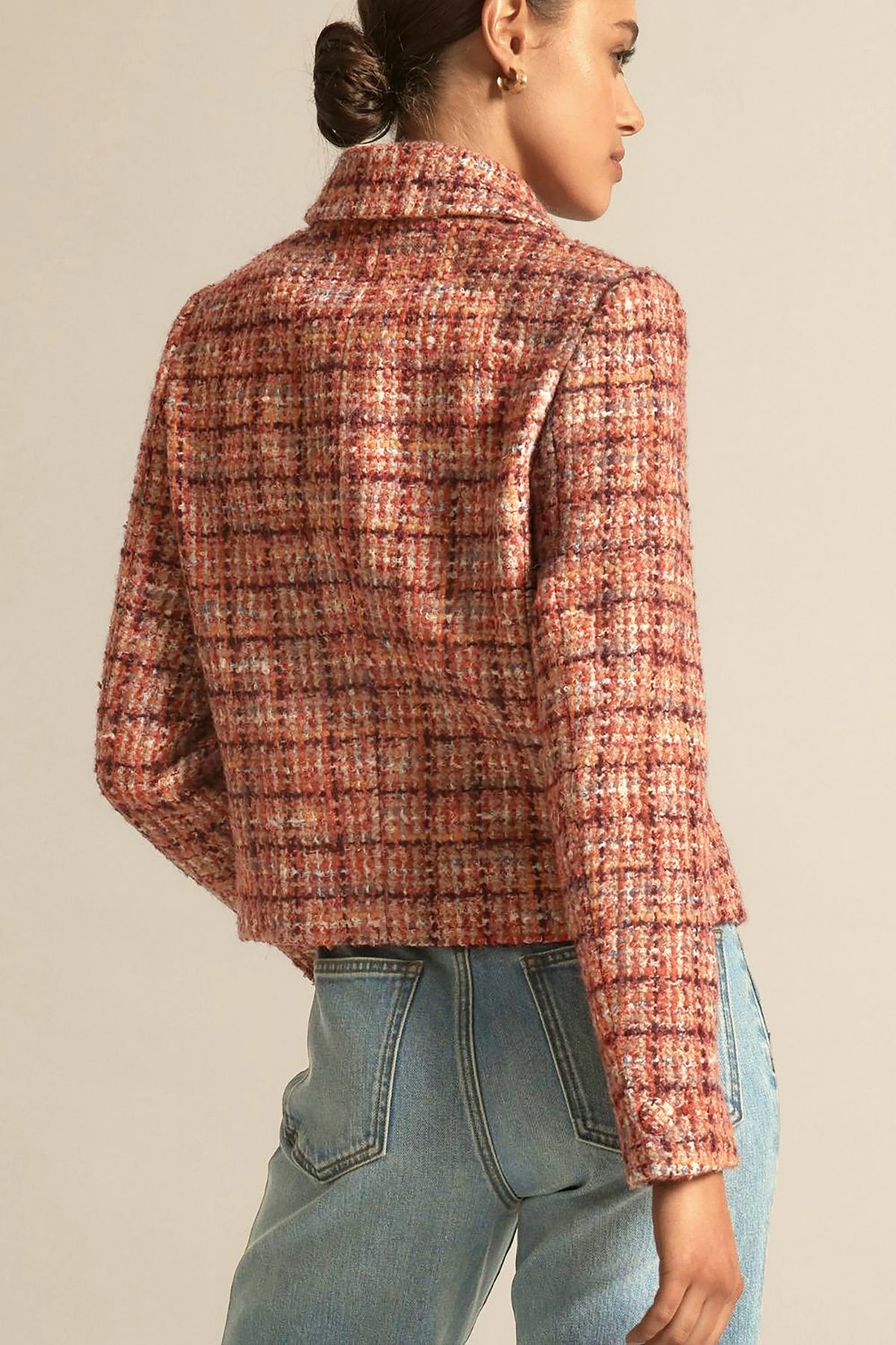 Zoe Kratzmann - Plume Jacket - Berry Check