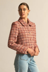 Zoe Kratzmann - Plume Jacket - Berry Check