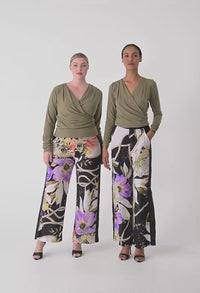 Once Was Aster Stretch Wrap Top