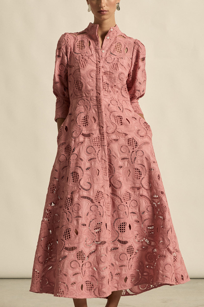 Zoe Kratzmann - Gateway Dress - Vintage Bloom Pink Lace