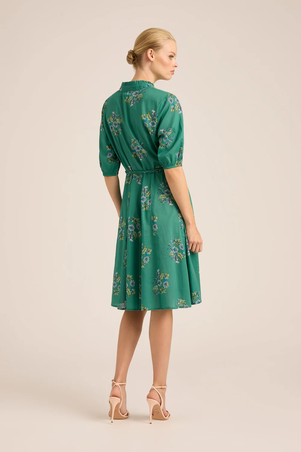 Lola - Georgia Silky Wreath Midi Dress