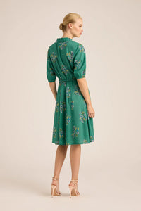 Lola - Georgia Silky Wreath Midi Dress