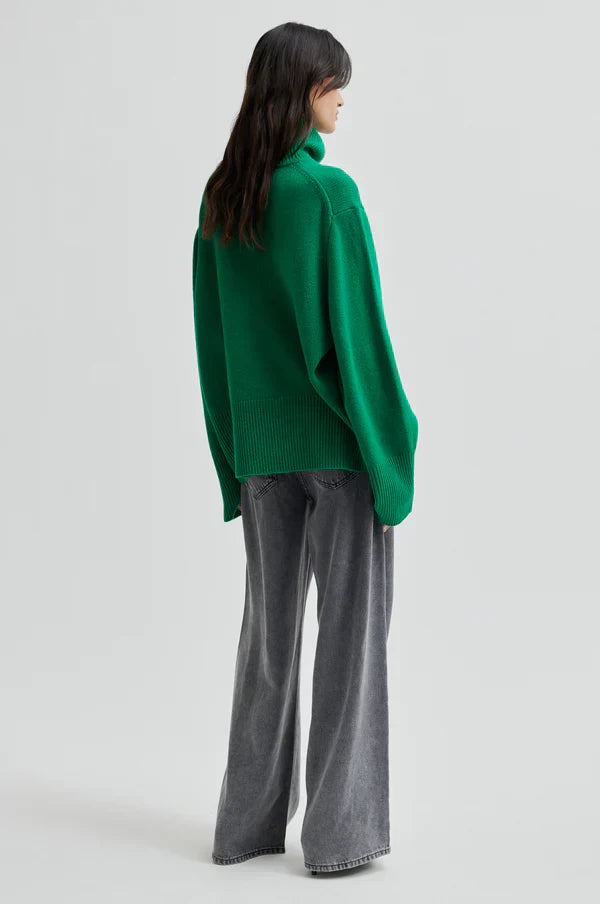 Second Female - Alpha Knit T-Neck - Lush Meadow Green