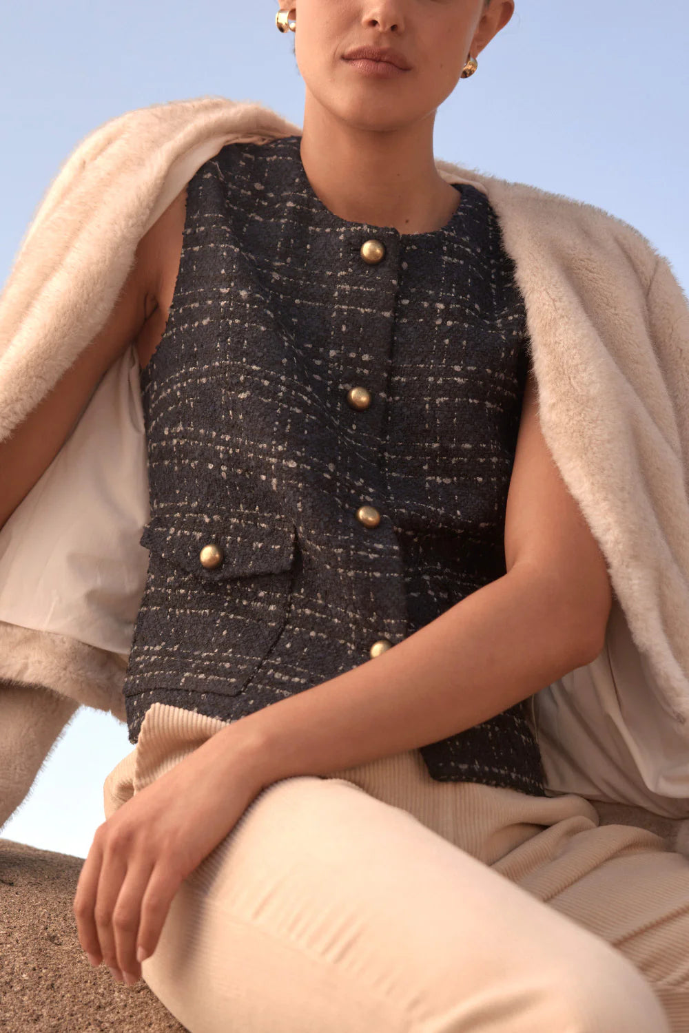 Zoe Kratzmann - Hush Vest - Midnight Check