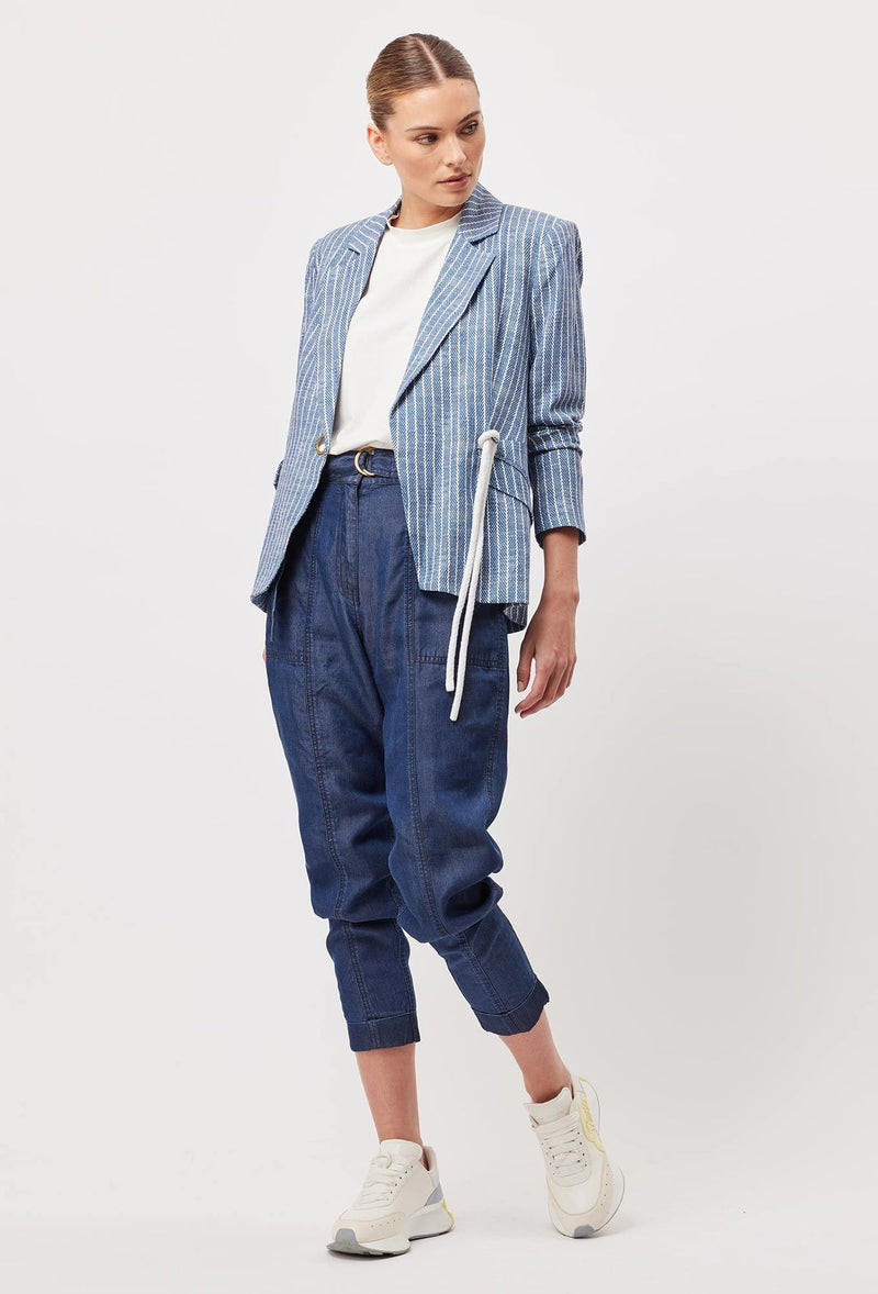 Transit Denim, Rolled Cuff in Dark Denim