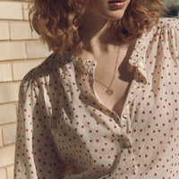 Je t'aime blouse - Red Hearts