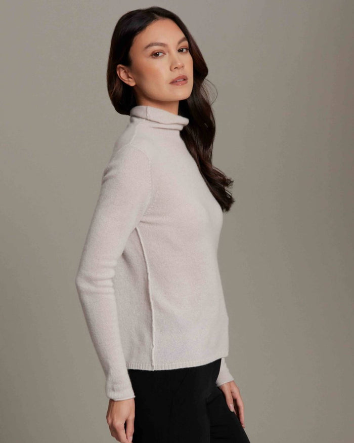 Harper Funnel Neck Knit - Champagne