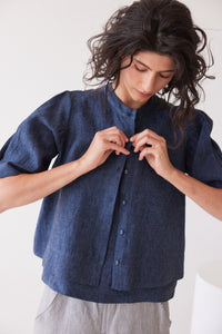 Eva's Sunday Loretta Reversible Top Navy