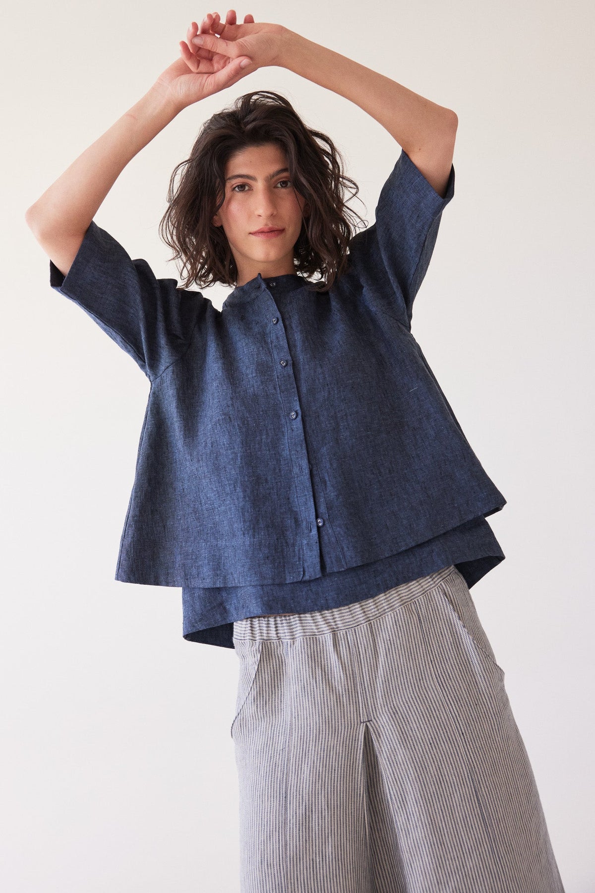 Eva's Sunday Loretta Reversible Top Navy