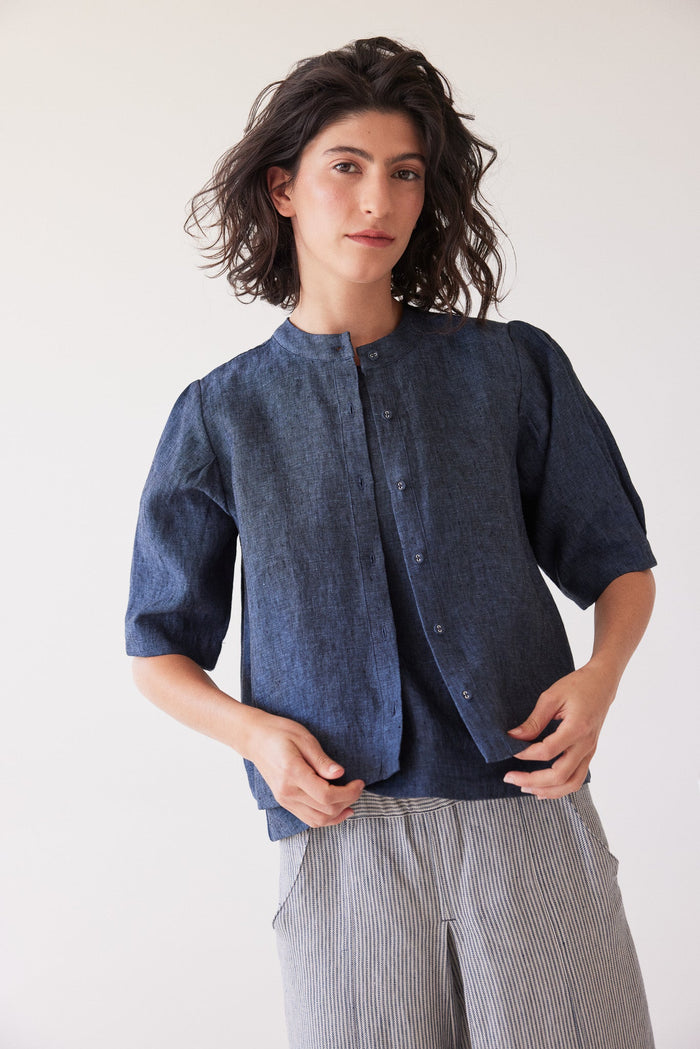 Eva's Sunday Loretta Reversible Top Navy
