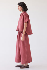 Eva's Sunday Lumi Collared Shirt Burnt Sienna