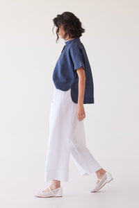 Eva's Sunday Lumi Collared Shirt Navy