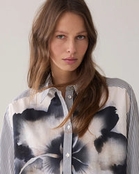 Summum - Big Flower Cotton Blouse