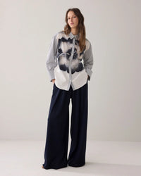 Summum - Big Flower Cotton Blouse