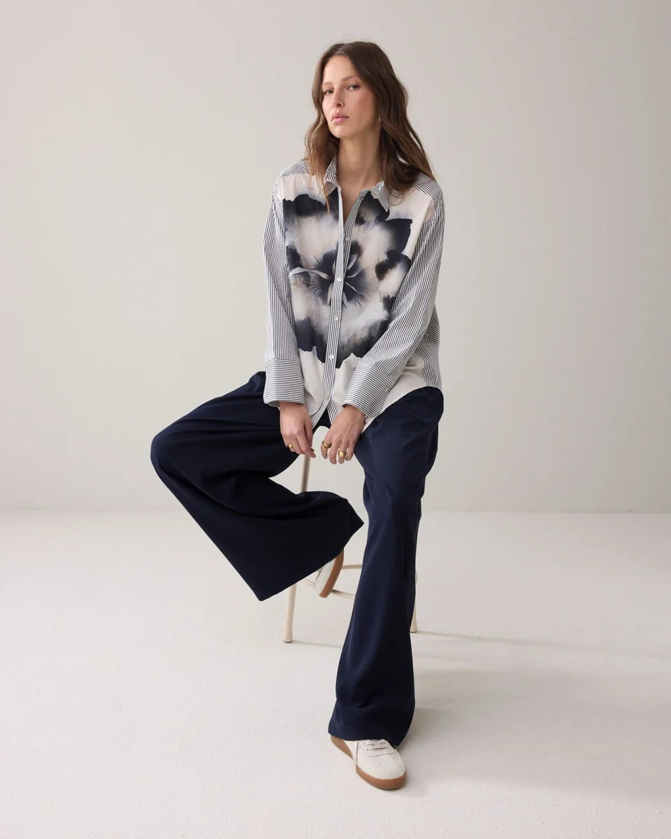 Summum - Big Flower Cotton Blouse