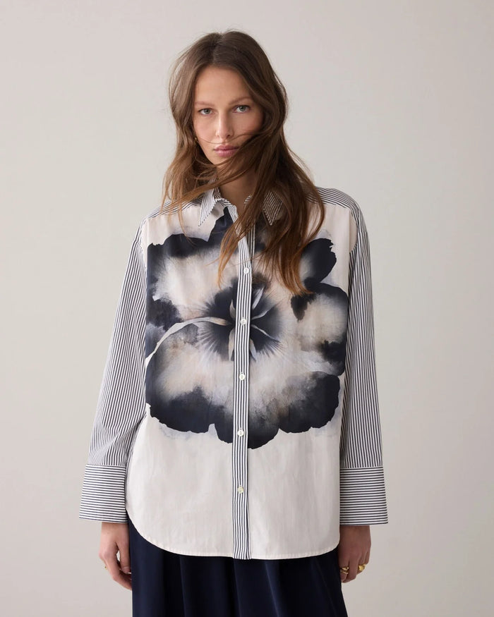 Summum - Big Flower Cotton Blouse