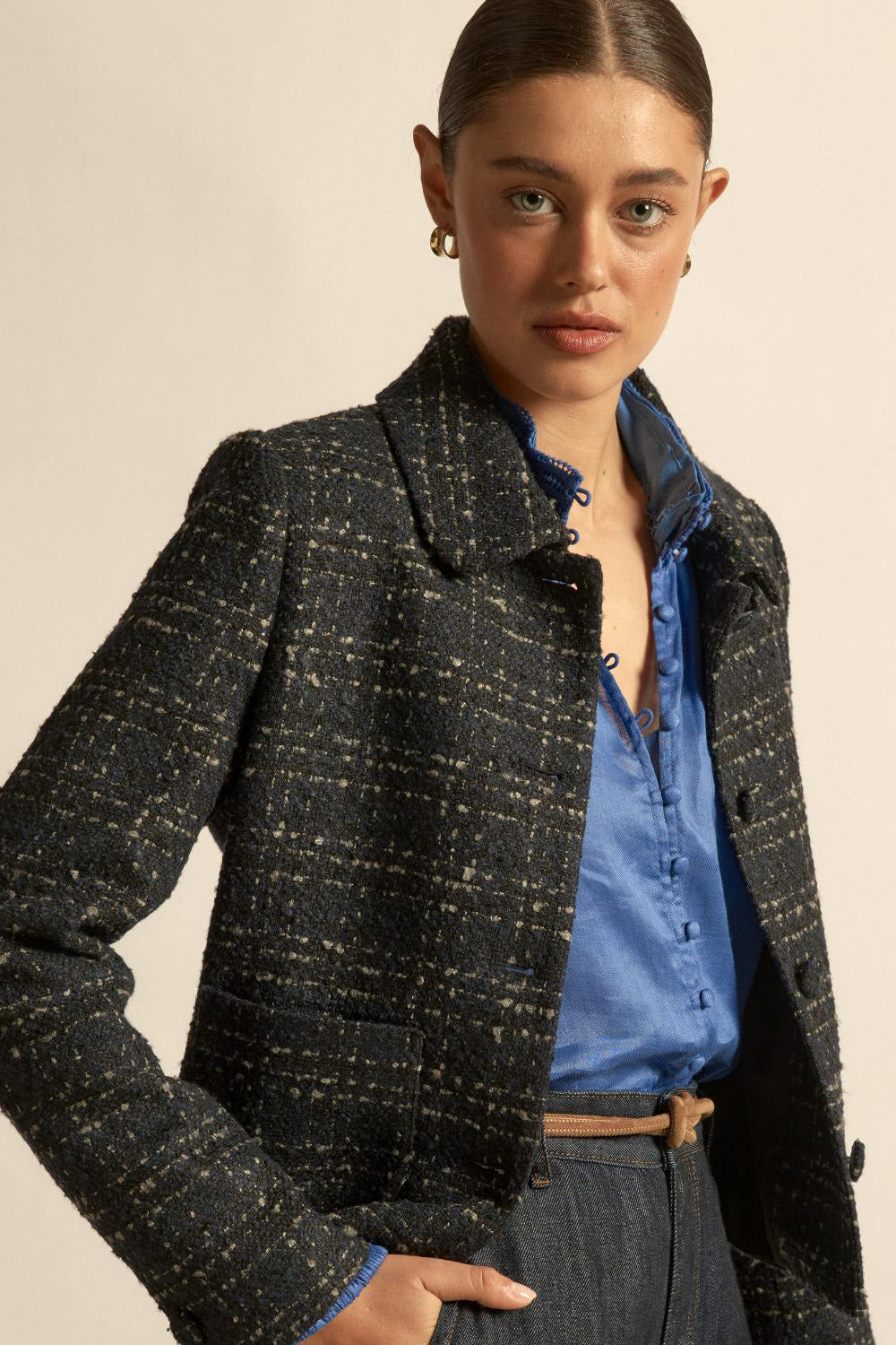 Zoe Kratzmann - Plume Jacket - Midnight Check
