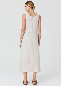 POL Frankie Double Layer Dress Natural back view