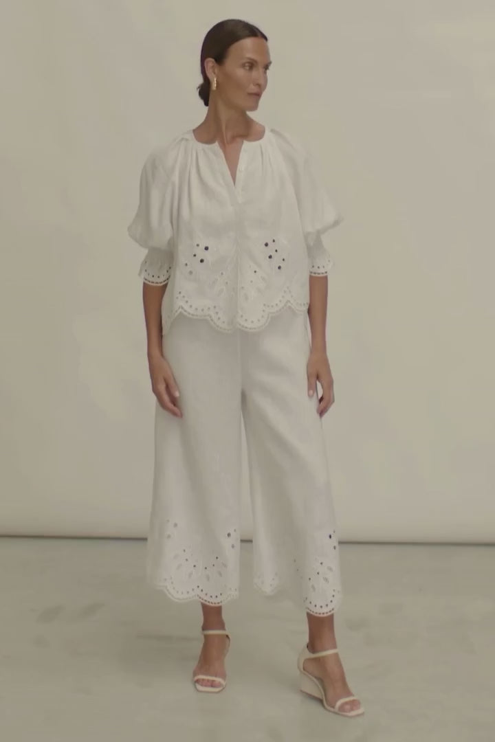 Zoe Kratzmann - Dawn Top - Porcelain