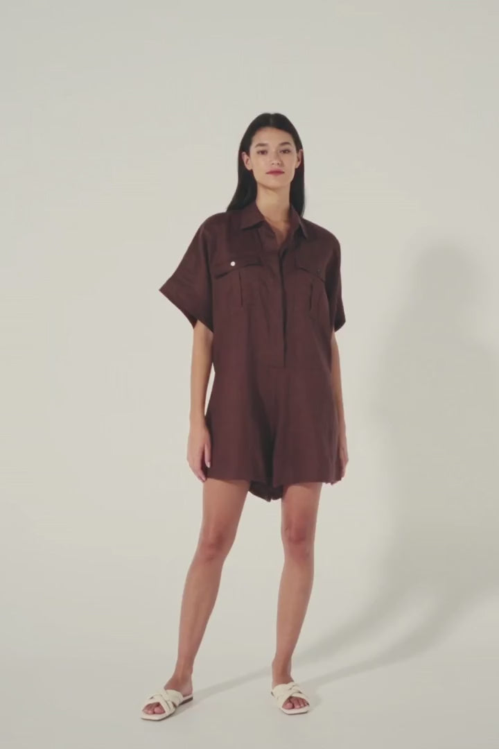 Heed Jumpsuit - Carob