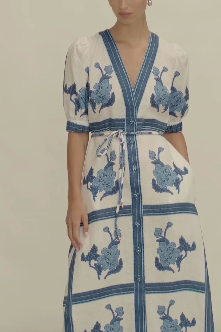 Zoe Kratzmann - Portrait Dress Azure Collage