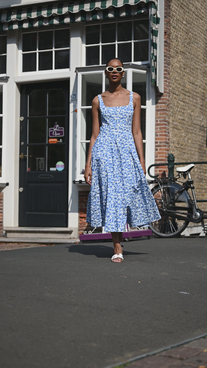 Wyatt Wylde - Mira Dress - Blue Floral