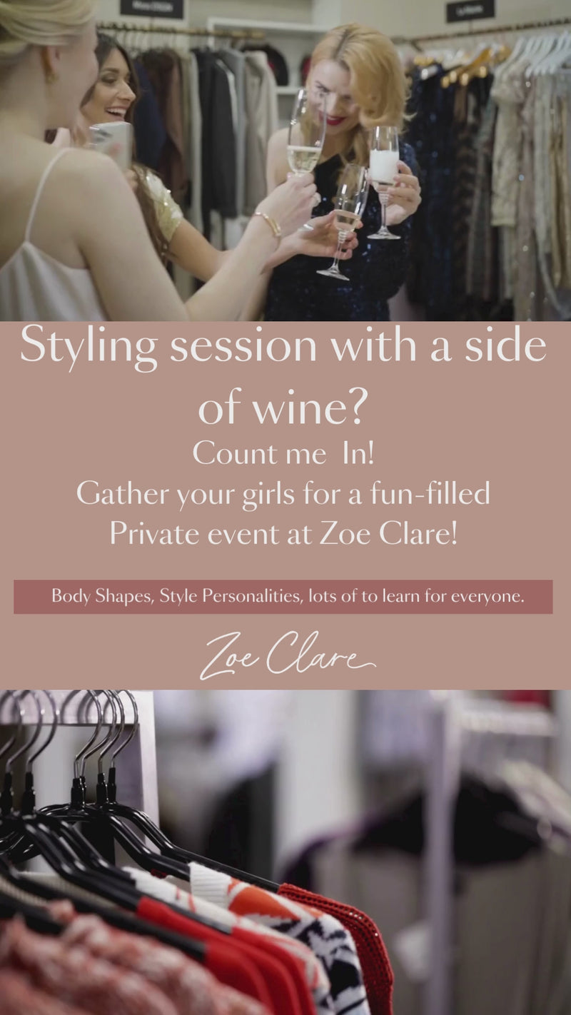 In Store Styling with a side of friends and Wine
