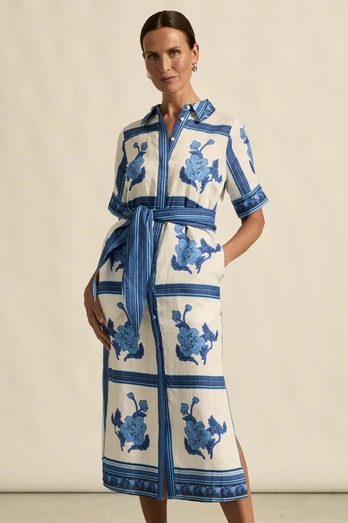 Zoe Kratzmann - Roam Dress  - Azure Collage