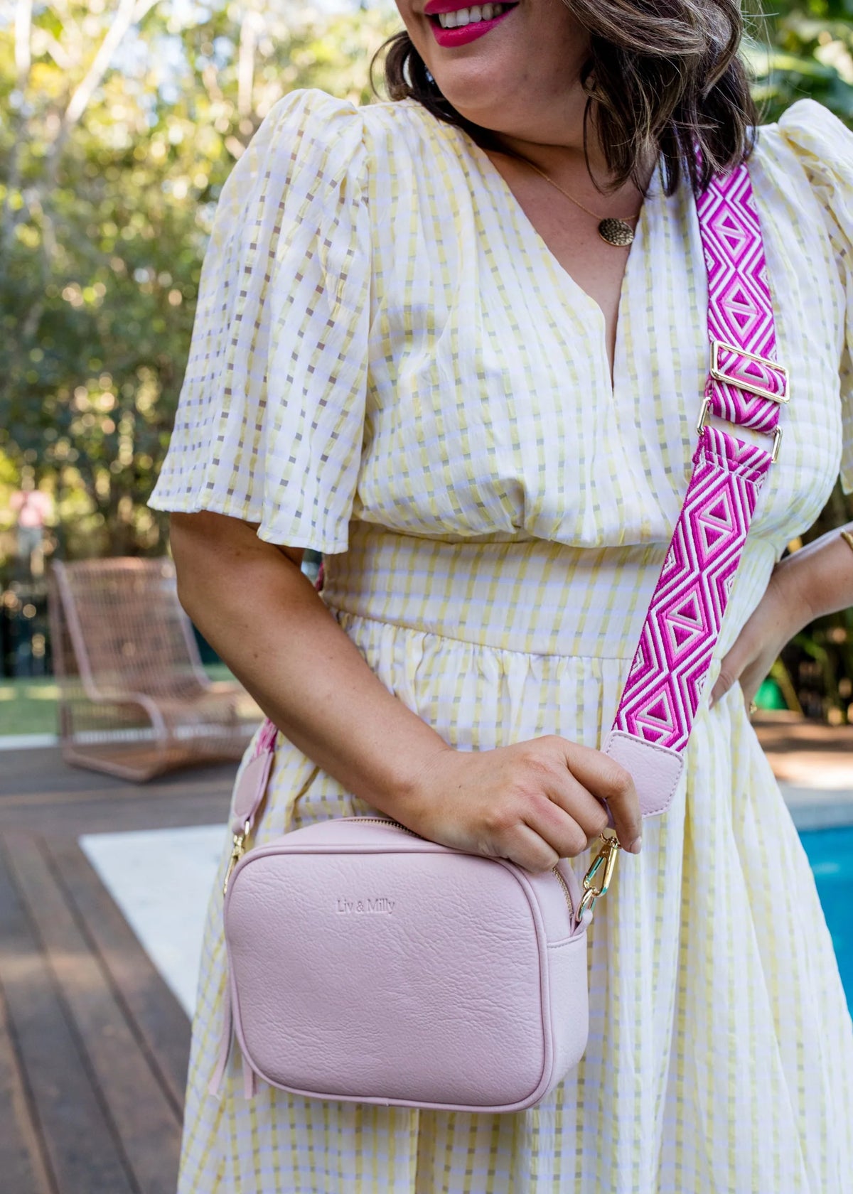 Sally Crossbody Handbag - Pastel Pink
