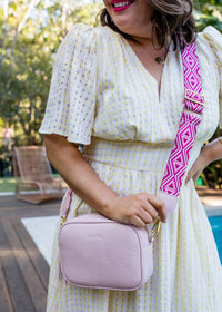 Sally Crossbody Handbag - Pastel Pink