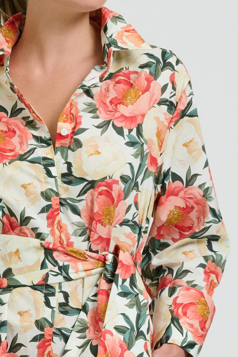 Shirty - The Amelie Shirt Dress - Peony