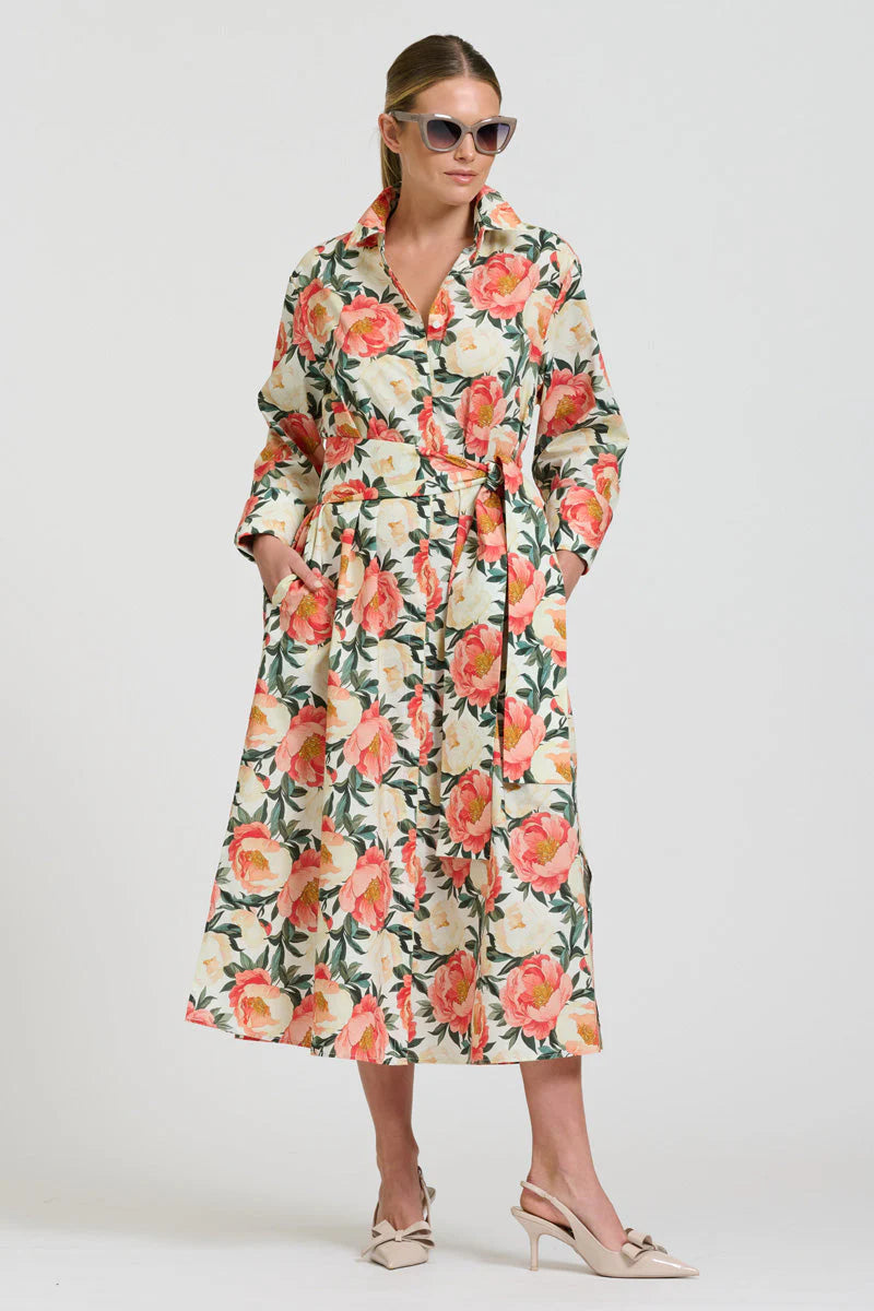 Shirty - The Amelie Shirt Dress - Peony