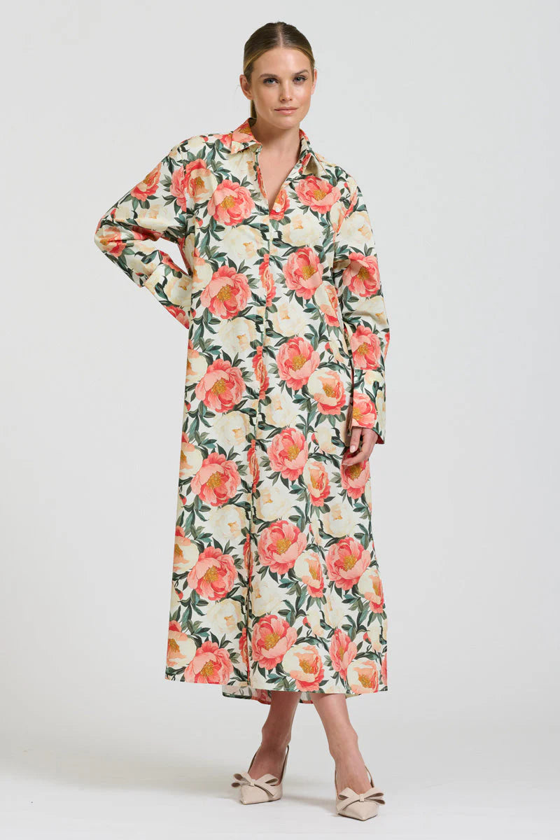Shirty - The Amelie Shirt Dress - Peony