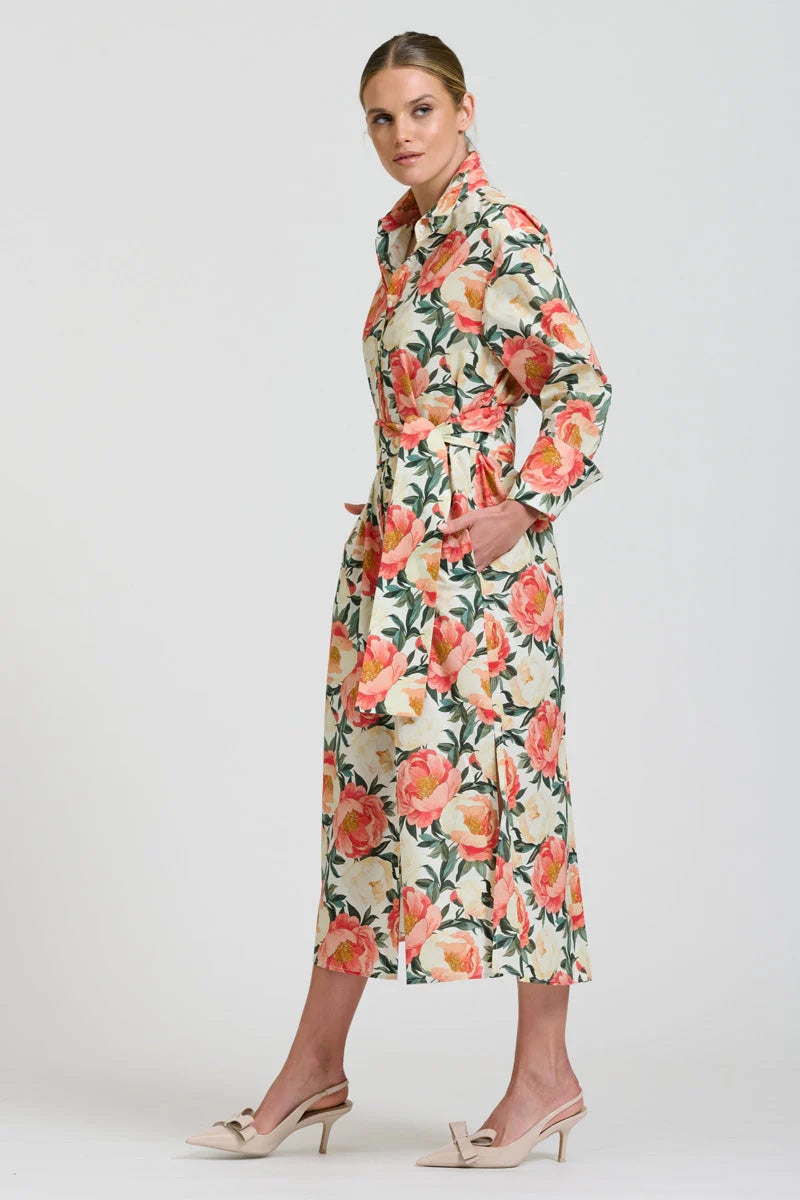 Shirty - The Amelie Shirt Dress - Peony