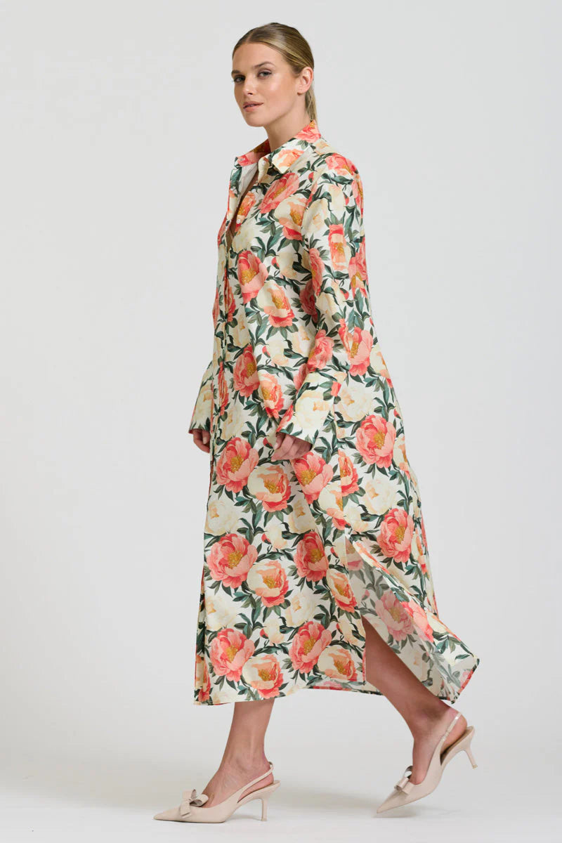Shirty - The Amelie Shirt Dress - Peony