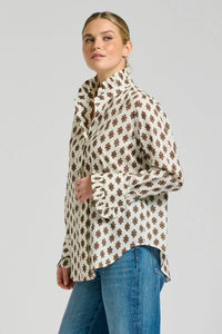 Shirty - The Olivia Shirt - Ivory Double Diamond