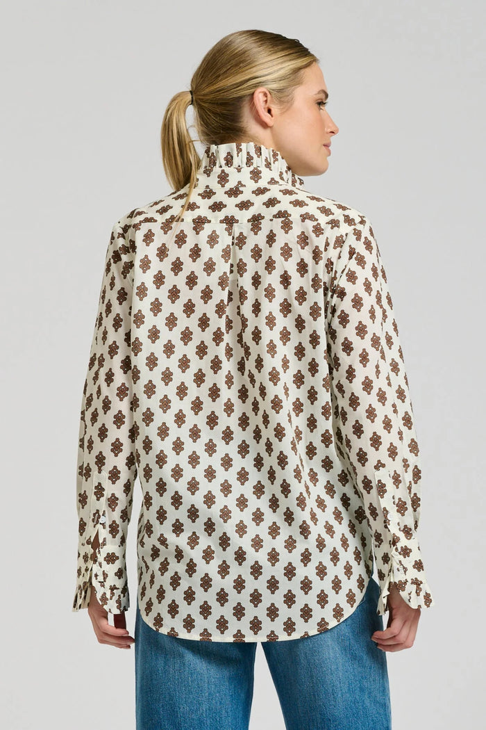 Shirty - The Olivia Shirt - Ivory Double Diamond