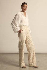 Zoe Kratzmann Sincere Top in Porcelain - detail