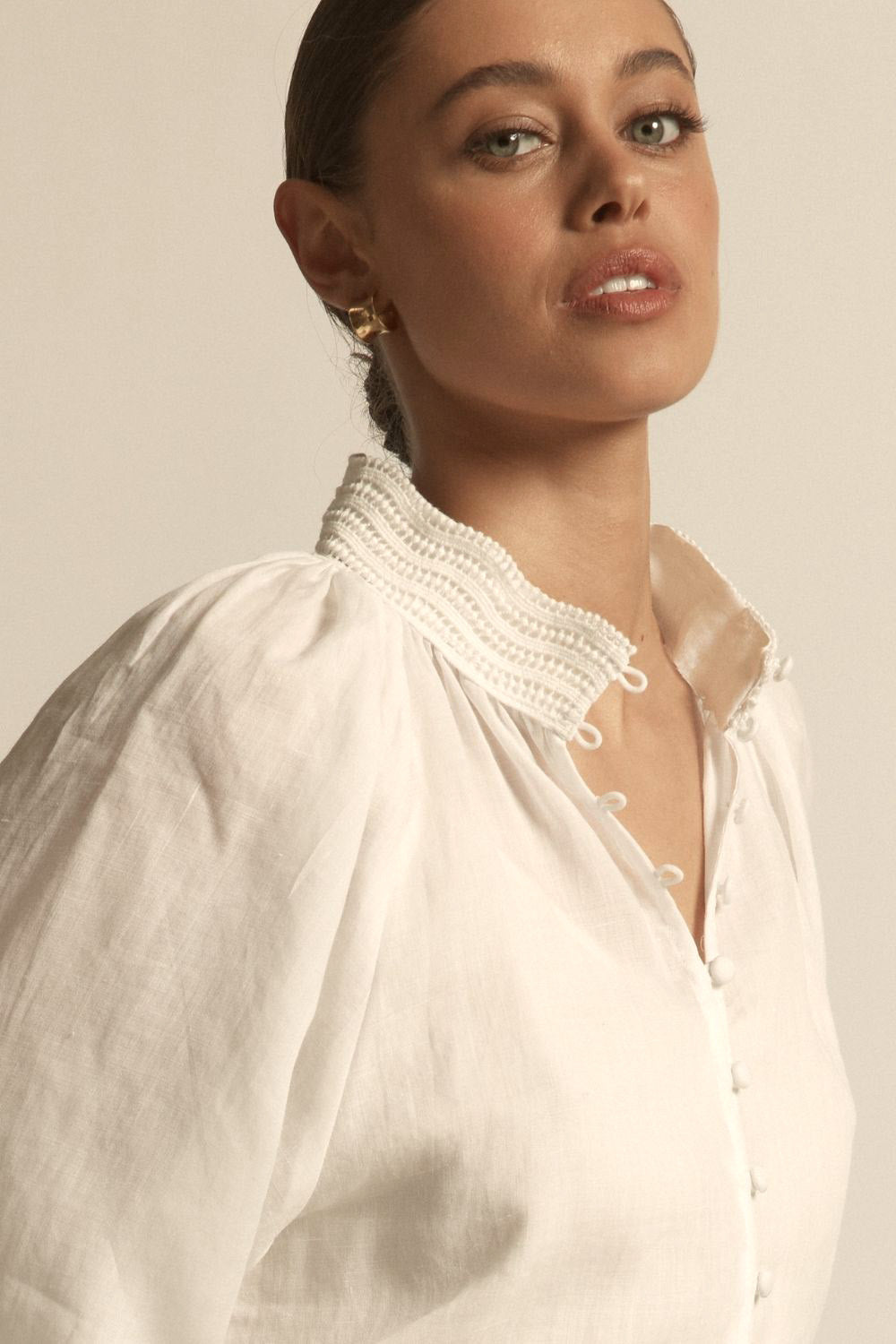 Zoe Kratzmann Sincere Top in Porcelain - back