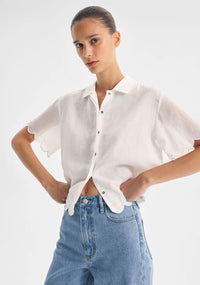Morrison - Constance Short Sleeve Shirt - White